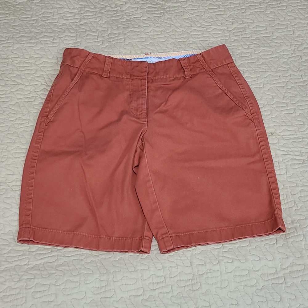 J Crew classic twill chino shorts size 0 - Picture 1 of 8